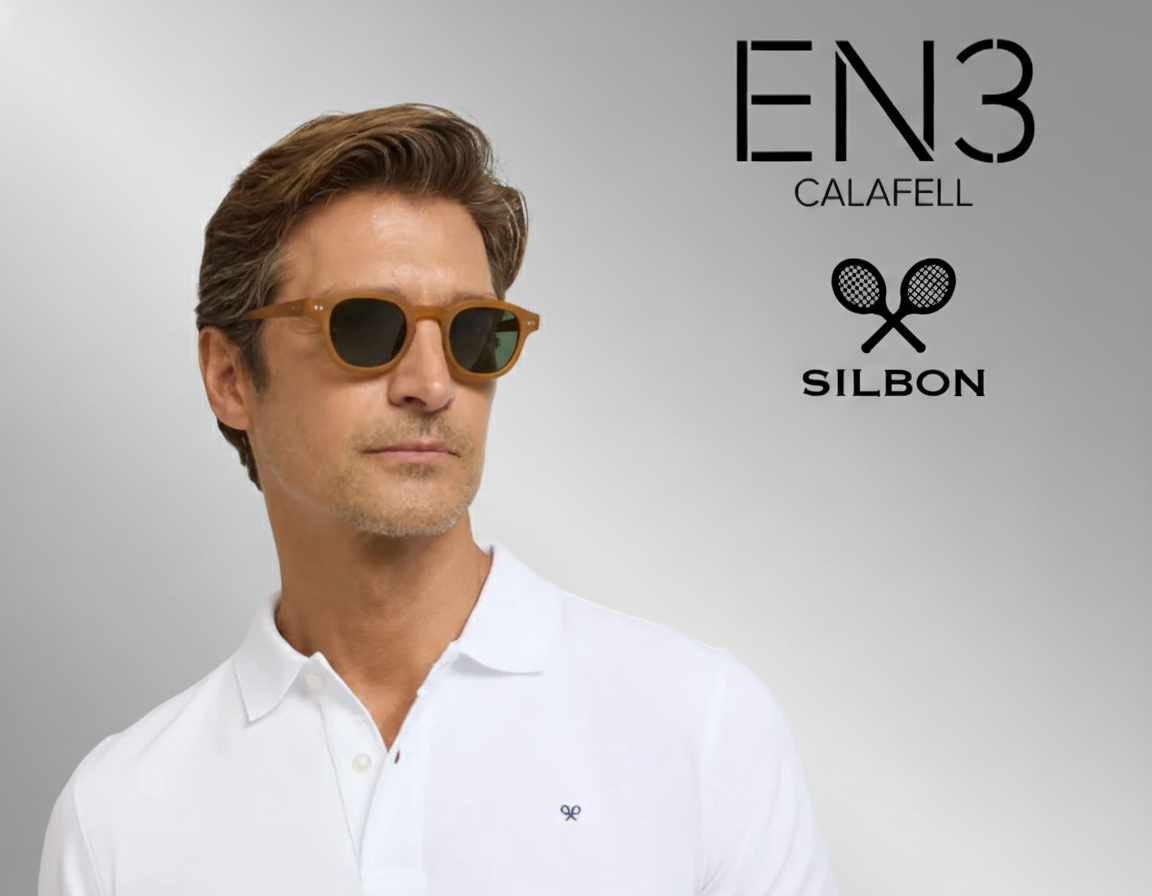 EN3CALAFELL POLO SILBON MANGA CORTA LOGO BORDADO