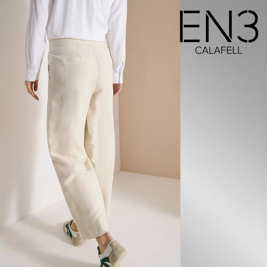 CECIL PANTALON MEZCLA DE LINO Y ALGODON