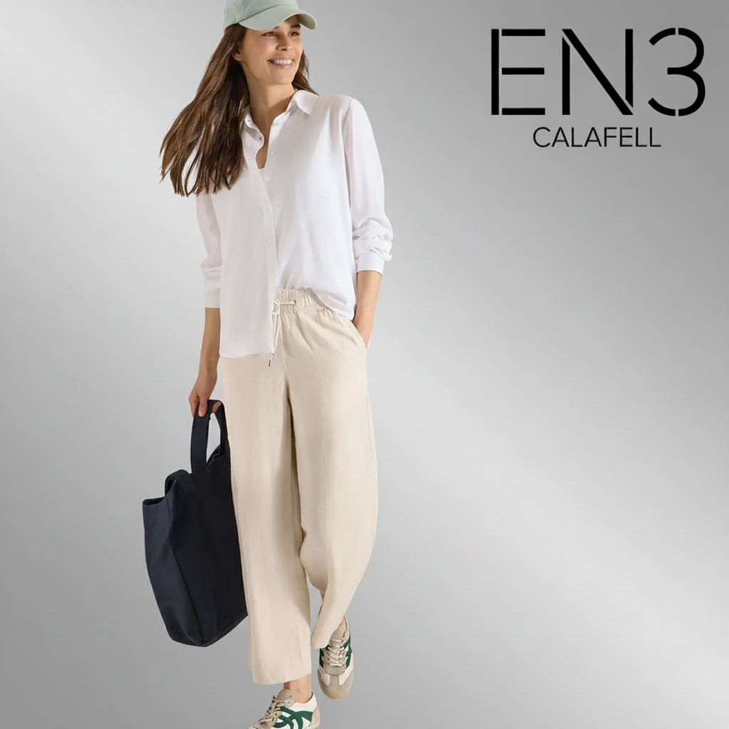 CECIL PANTALON MEZCLA DE LINO Y ALGODON