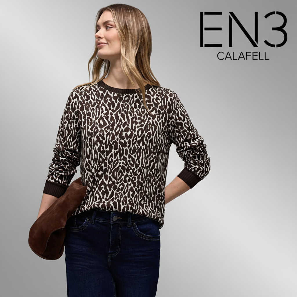EN3CALAFELL CAMISETA STREET ONE ESTAMPADO LEOPARDO
