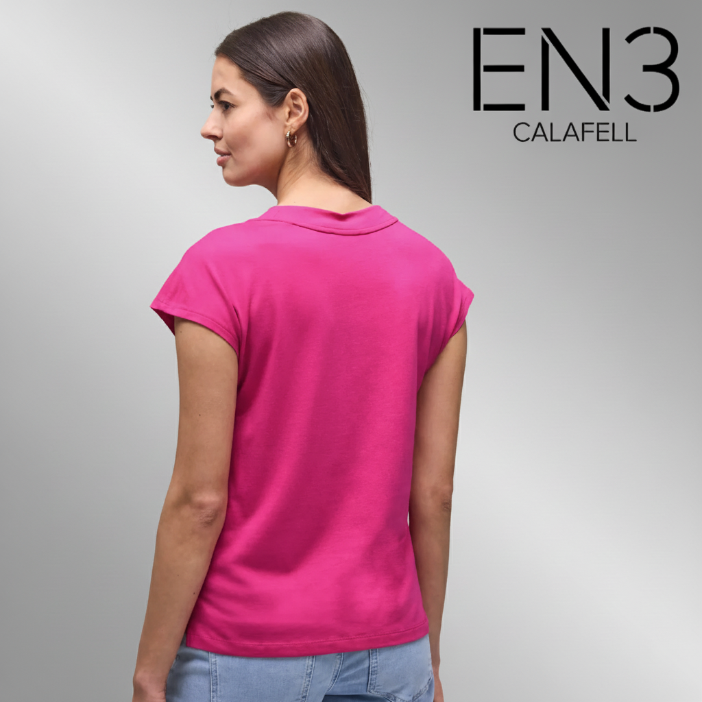 STREET ONE CAMISETA BASICA CUELLO EN V