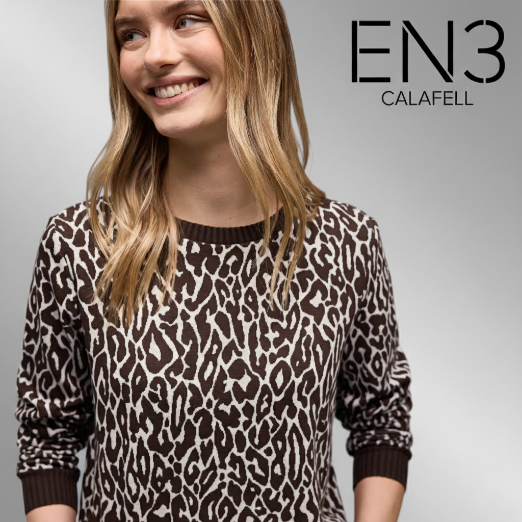 EN3CALAFELL CAMISETA STREET ONE ESTAMPADO LEOPARDO