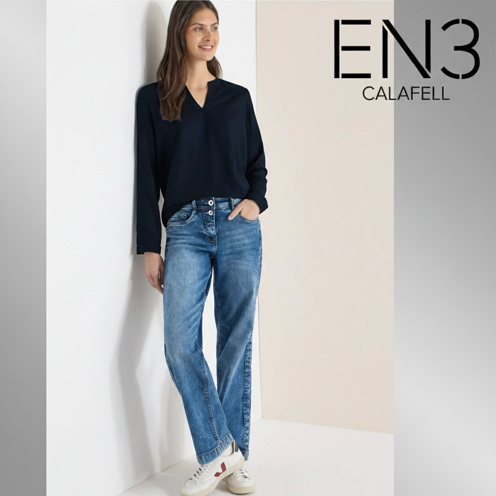 EN3CALAFELL BLUSA BASICA CECIL CUELLO EN V