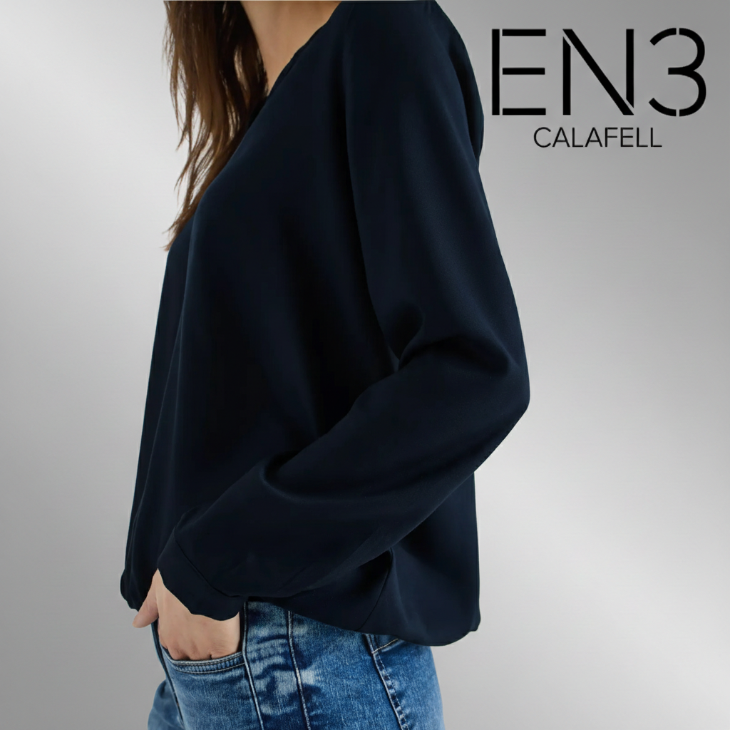 EN3CALAFELL BLUSA BASICA CECIL CUELLO EN V
