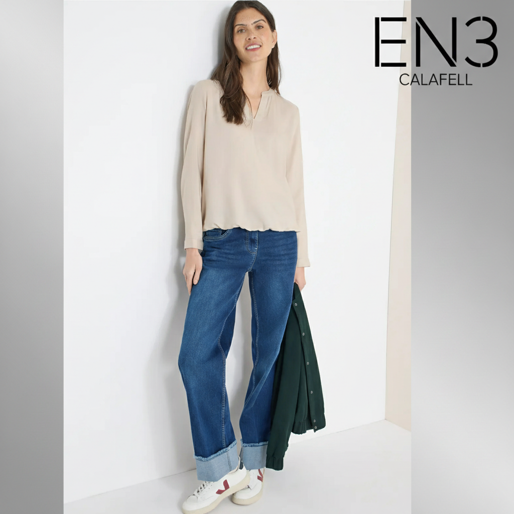 EN3CALAFELL BLUSA BASICA CECIL CUELLO EN V