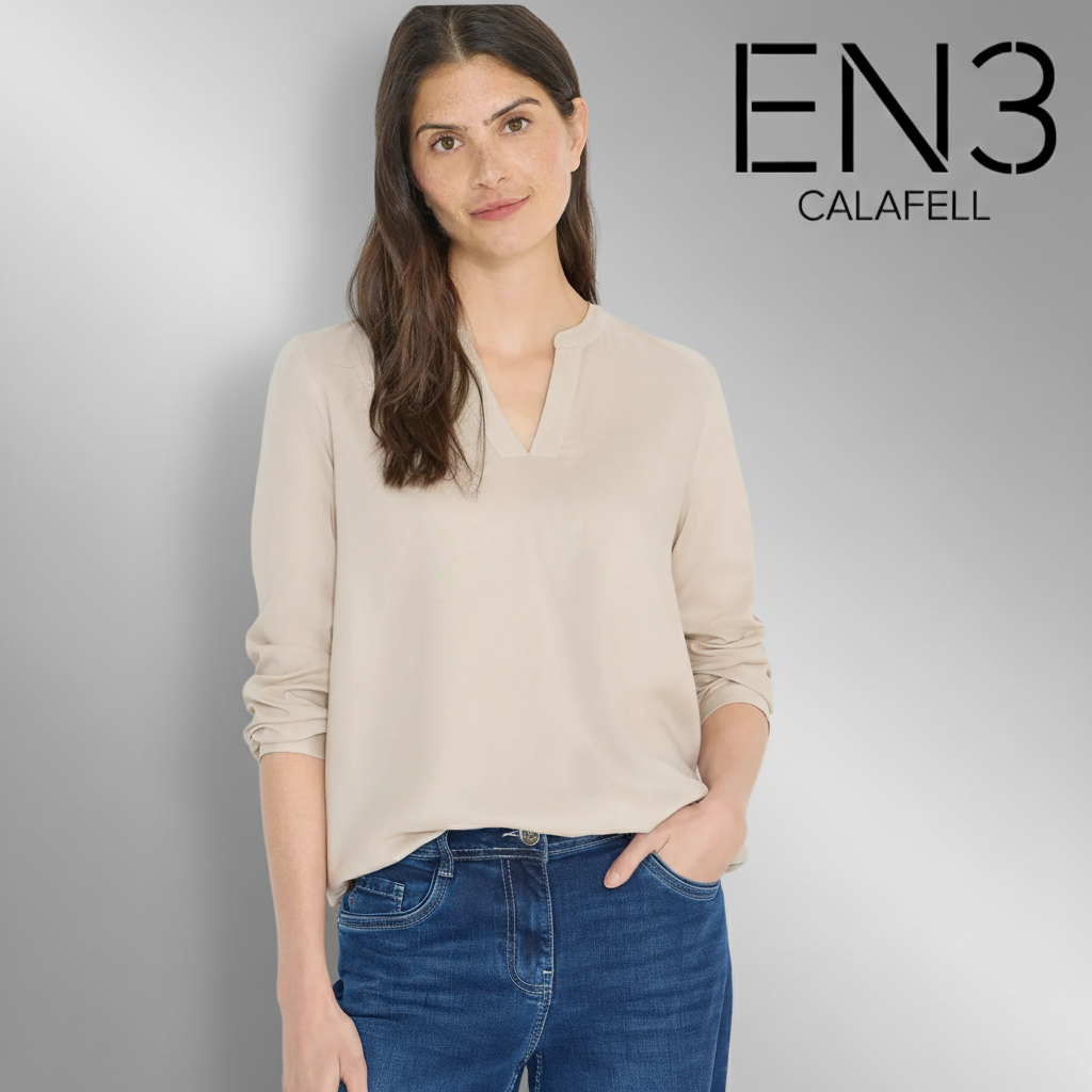EN3CALAFELL BLUSA BASICA CECIL CUELLO EN V