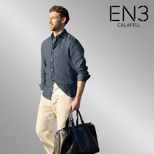 EN3CALAFELL CAMISA LINO STREET ONE MEN