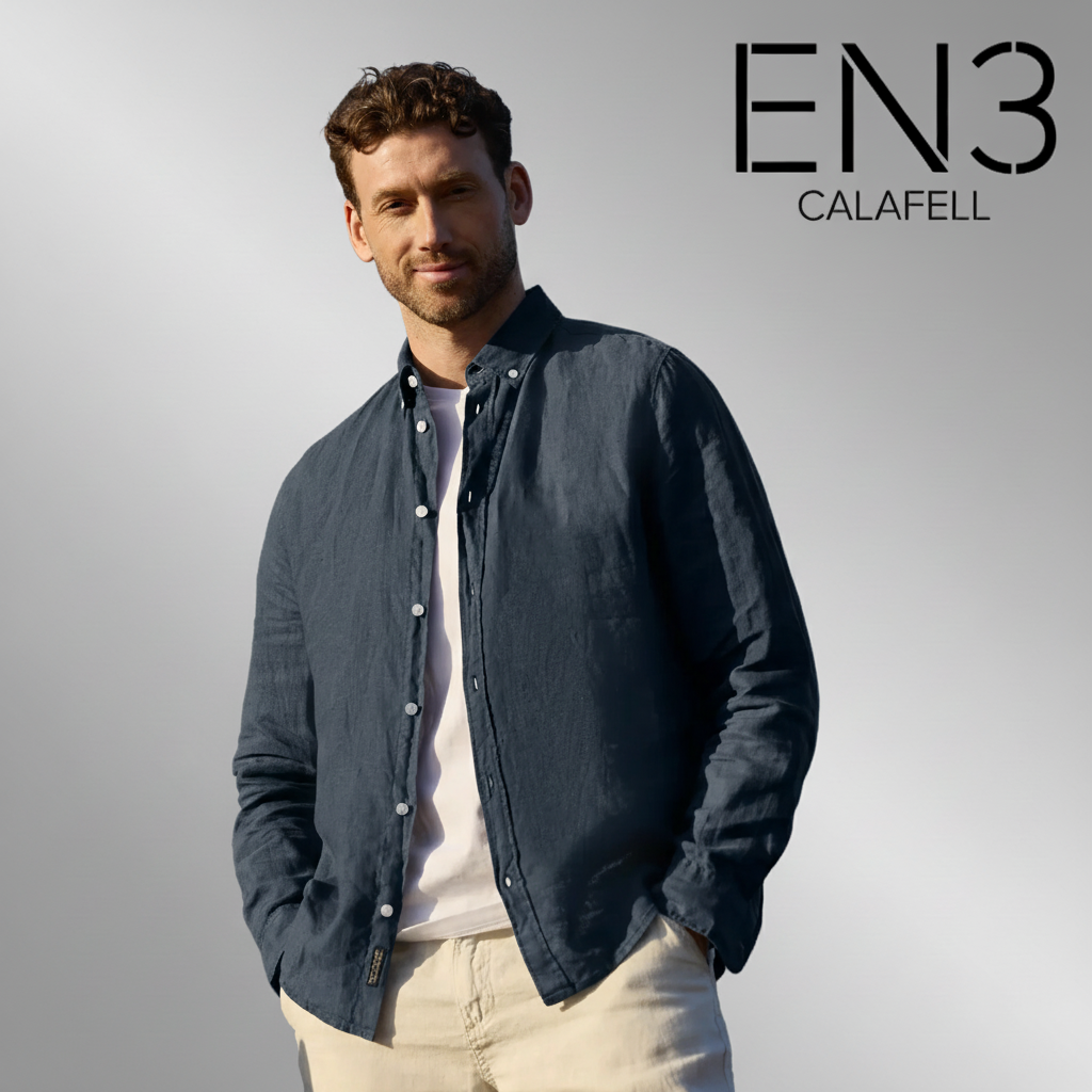 EN3CALAFELL CAMISA LINO STREET ONE MEN