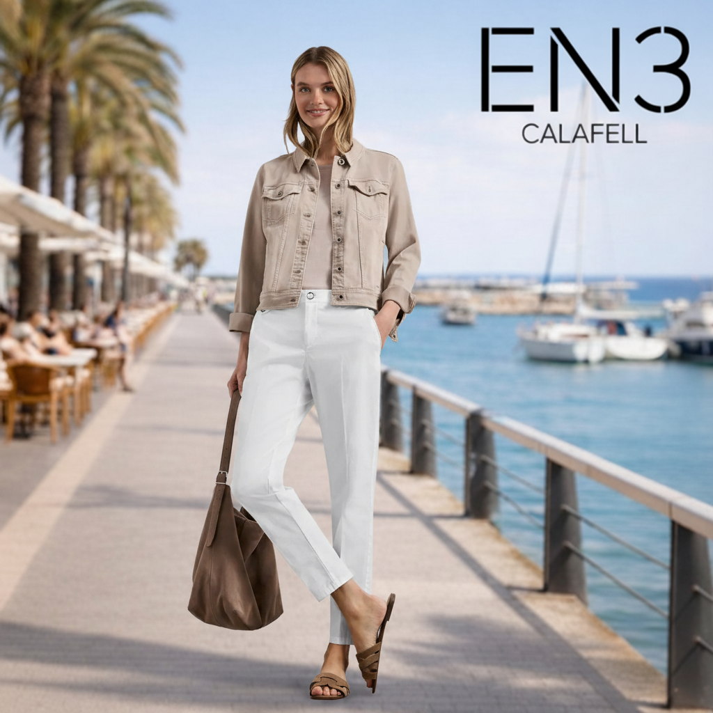 STREET ONE PANTALON CHINO BLANCO