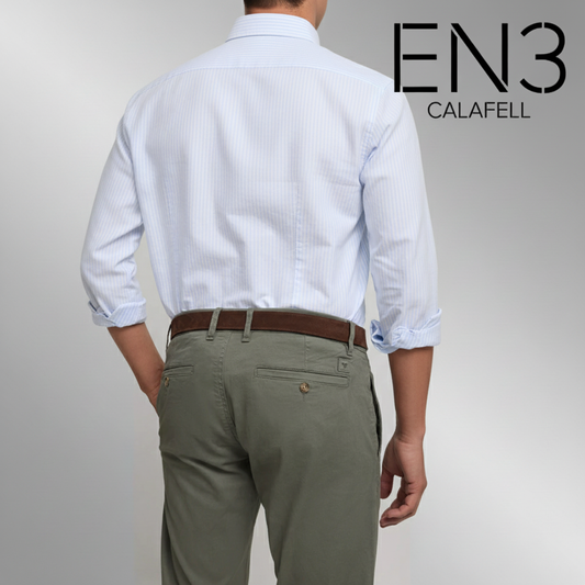 SILBON PANTALON CHINO VERDE KAKI