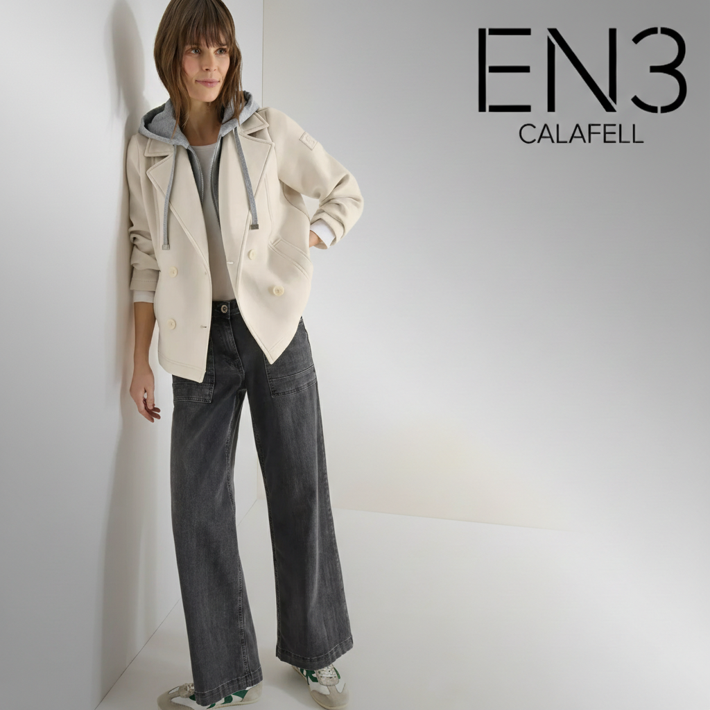 EN3CALAFELL CHAQUETA GABARDINA CON CAPUCHA EXTRAIBLE CECIL