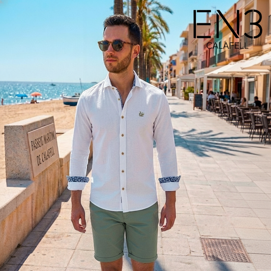 LA VESPITA CAMISA BLANCA LA VESPITA DETALLES BORDADOS