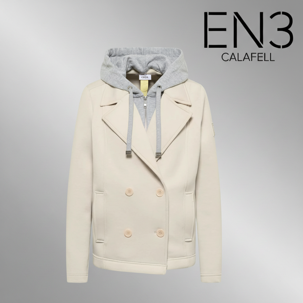 EN3CALAFELL CHAQUETA GABARDINA CON CAPUCHA EXTRAIBLE CECIL