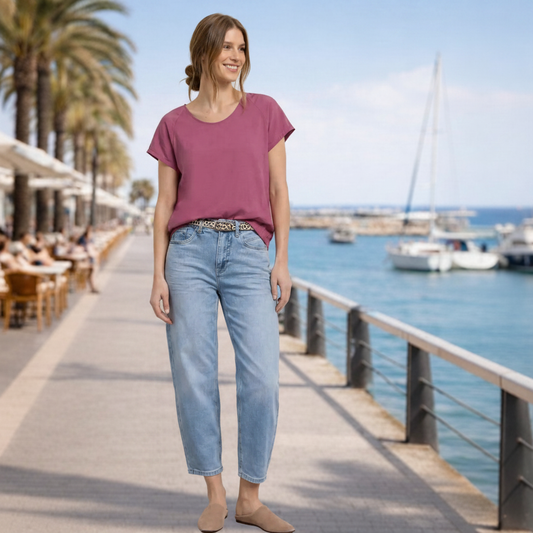 STREET ONE CAMISETA ESCOTADA CINTURA AJUSTABLE