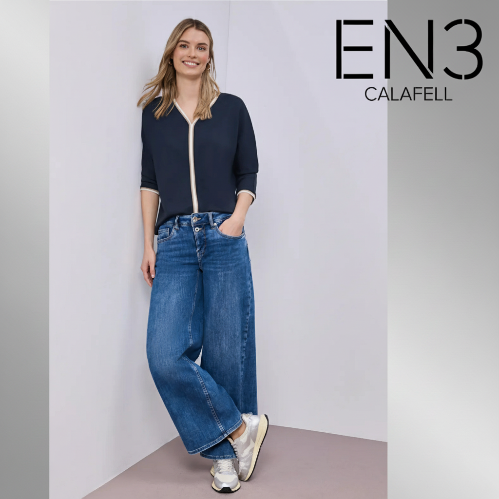 STREET ONE CAMISETA DE PUNTO CUELLO PICO