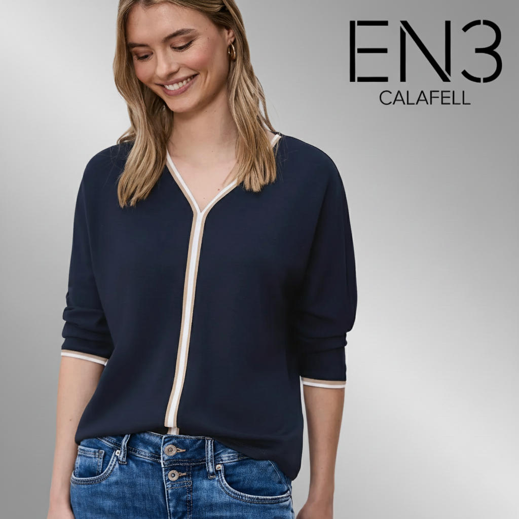 STREET ONE CAMISETA DE PUNTO CUELLO PICO