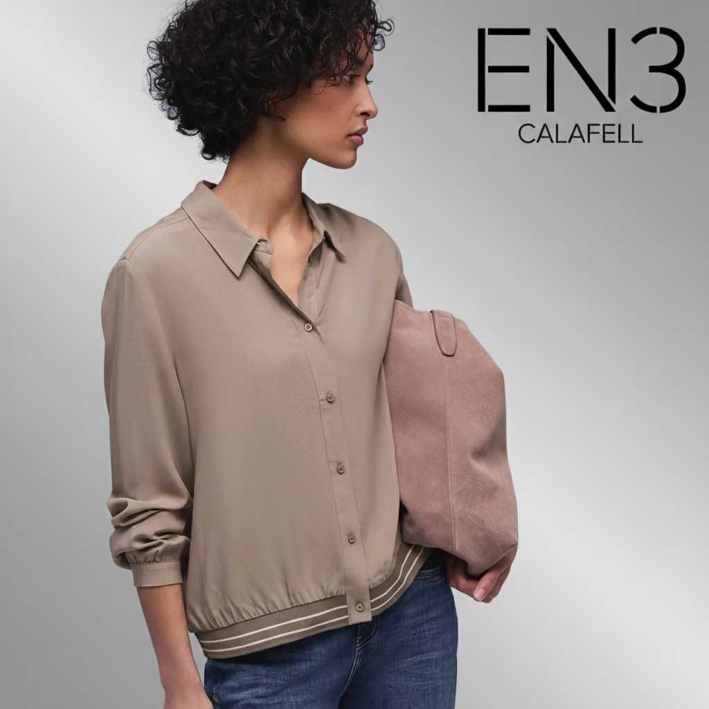 EN3CALAFELL BLUSA CAMISERA TOQUE UNIVERSITARIO STREET ONE