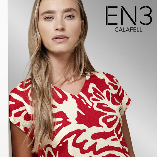 STREET ONE CAMISETA ROJA ESTAMPADA