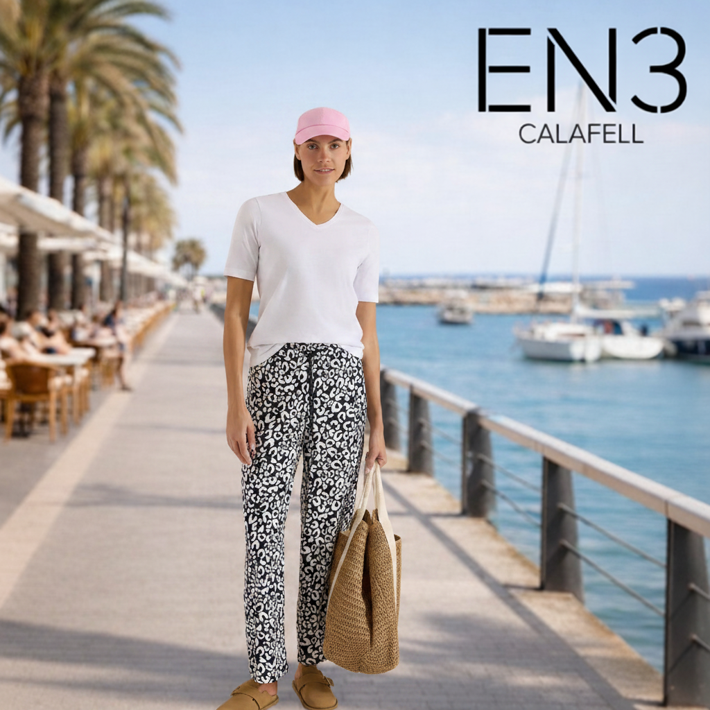 CECIL PANTALONES HOLGADOS ESTAMPADOS