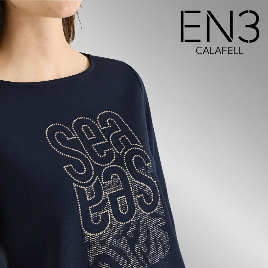 EN3CALAFELL SUDADERA AZUL STREET ONE CON TACHUELA