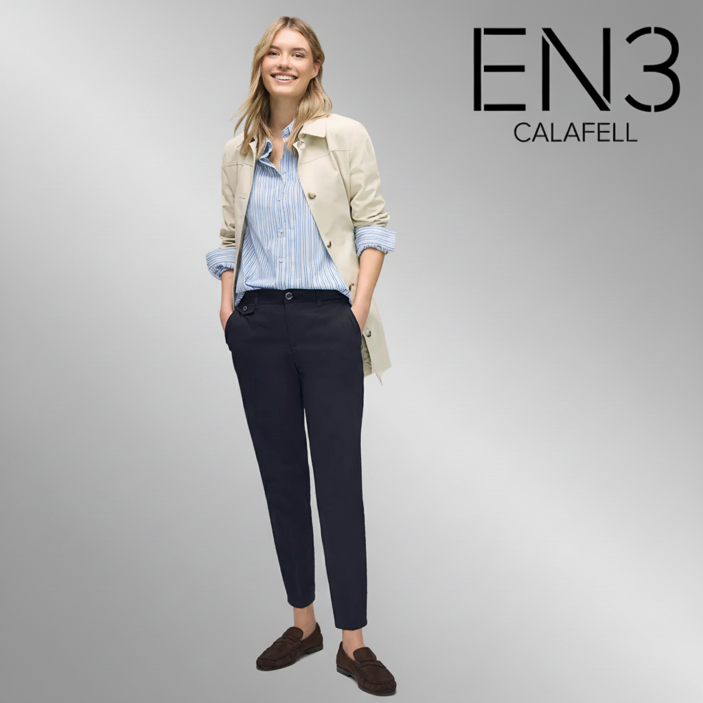 STREET ONE PANTALON CHINO AZUL MARINO