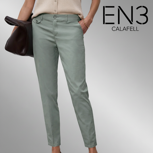 STREET ONE PANTALON CHINO VERDE