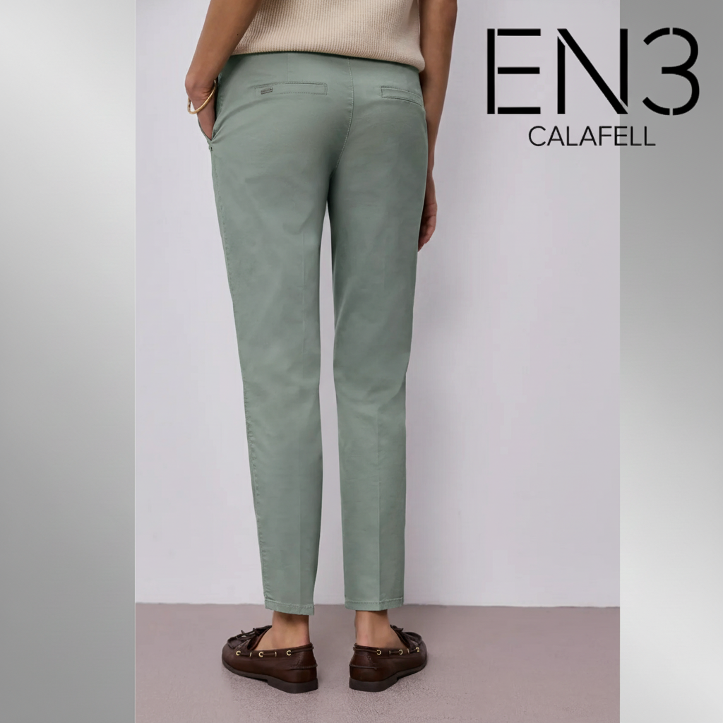 STREET ONE PANTALON CHINO VERDE