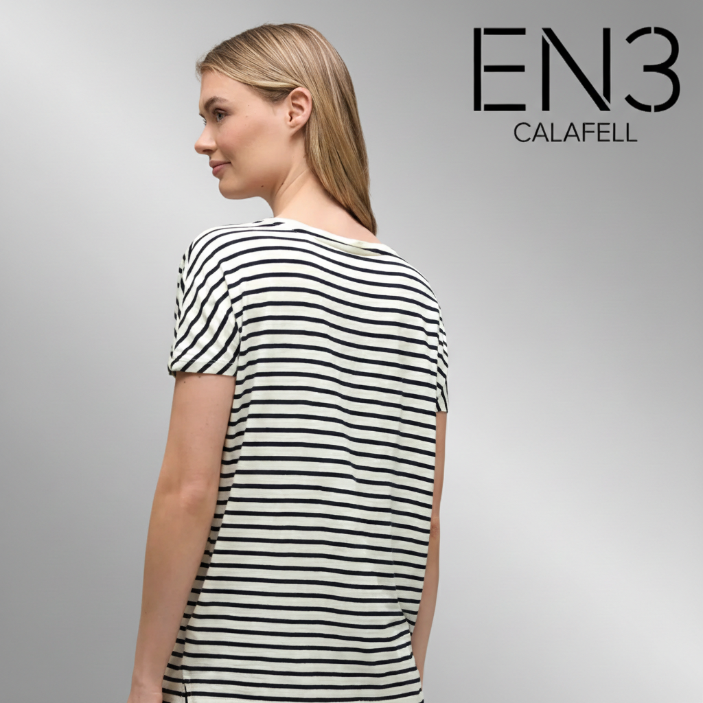 EN3CALAFELL CAMISETA CAMISETA A RAYAS ESTILO MARINERO