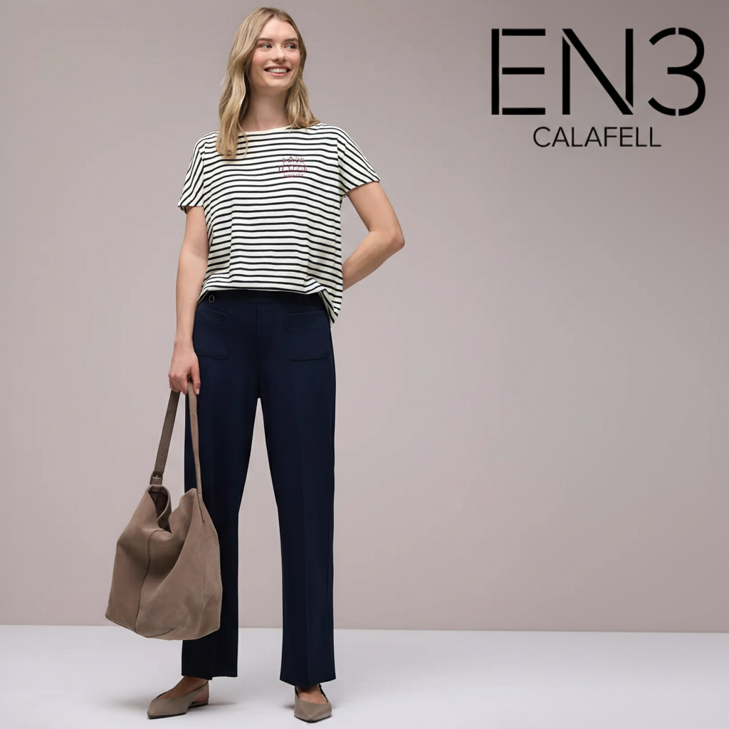 EN3CALAFELL CAMISETA CAMISETA A RAYAS ESTILO MARINERO