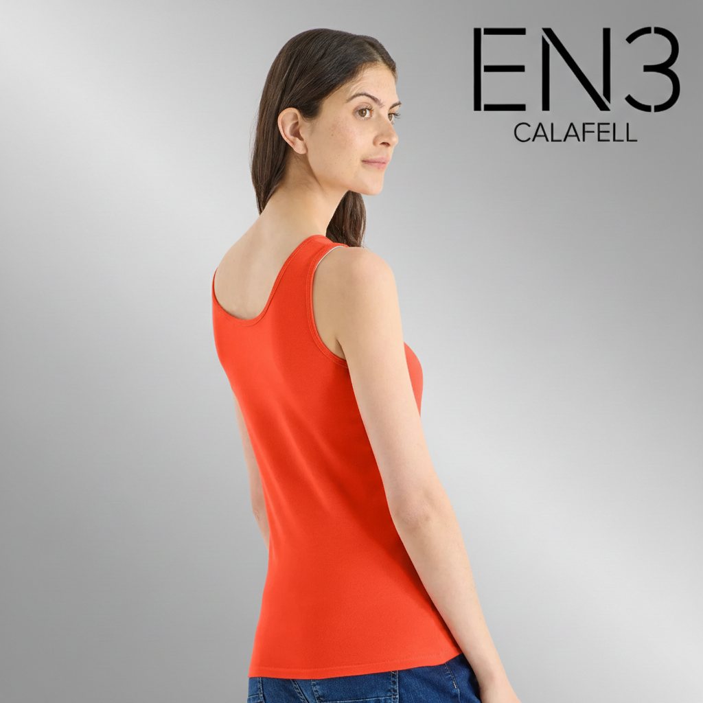 EN3CALAFELL CAMSIETA BASICA TIRANTES NARANJA