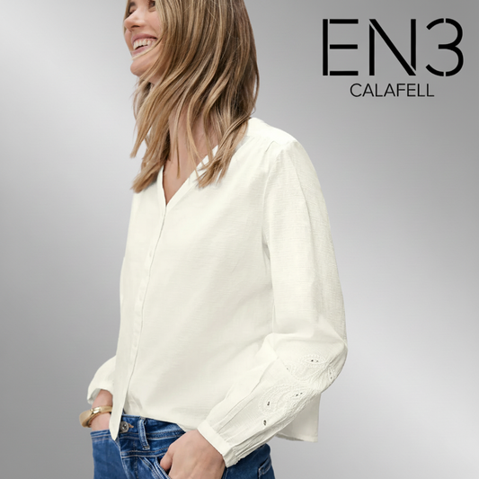 STREET ONE BLUSA BLANCA DE ALGODON