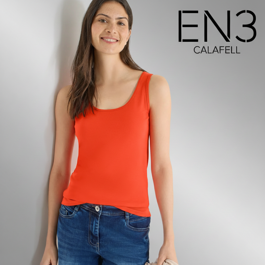 EN3CALAFELL CAMSIETA BASICA TIRANTES NARANJA